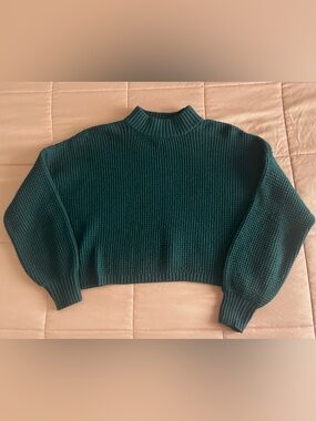 Hollister Dark Teal Mock Neck Sweater